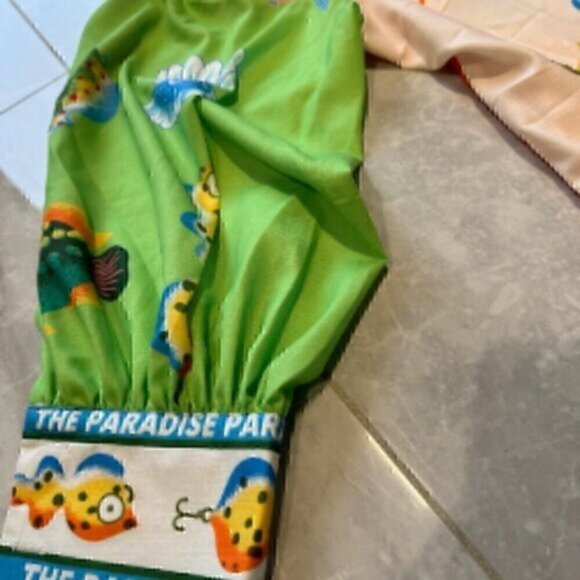 Paradise Colorful Button Down Belted Maxi Collared Shirt Midi Dress 2XL - Picture 6 of 10